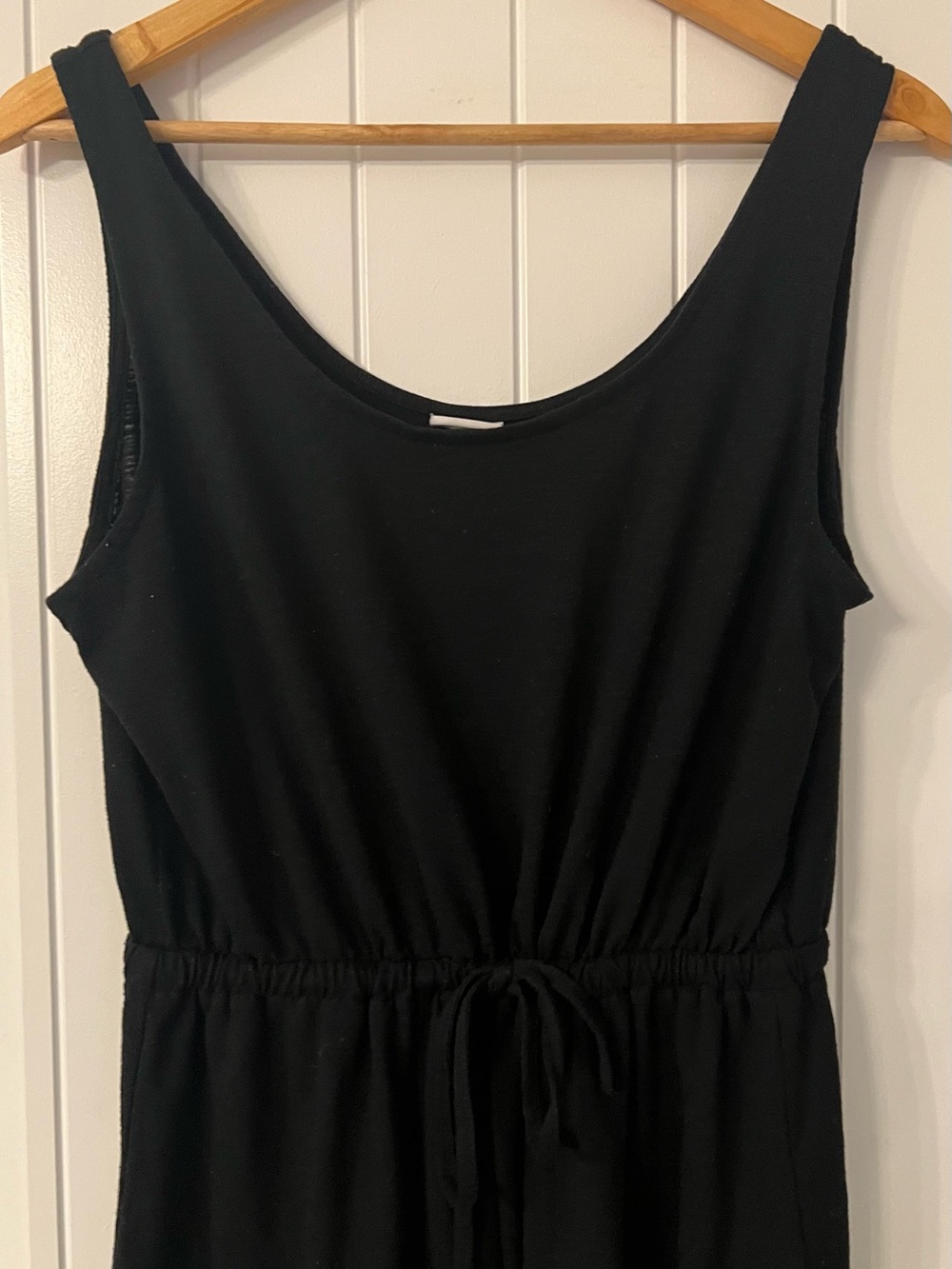 A New Day Black Sleeveless Maxi Dress with Drawstring Waist - Picture 2 of 5